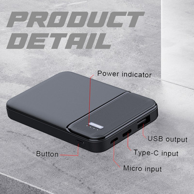 Mini Portable 2.1A Fast Charging Power Bank - 5000mAh | Electronics ...